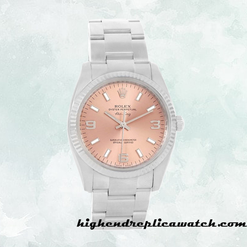 High End Replica Rolex Air-king Rolex Calibre 2813 114234PSO Men's Silver-tone - Image 2