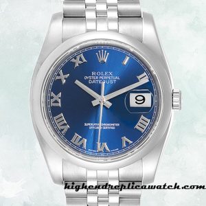 High End Replica Rolex Datejust 116200BLRJ Rolex Calibre 2836/2813 Men's Blue Dial Automatic