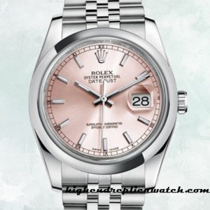 High End Replica Rolex Datejust Rolex Calibre 2836/2813 Men's 116200PSJ Silver-tone Pink Dial