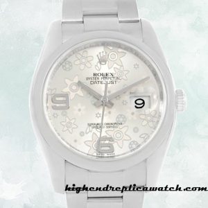 High End Replica Rolex Datejust 116200SFAO Men's Rolex Calibre 2836/2813 Silver Floral Dial