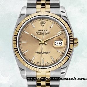 High End Replica Rolex Datejust 116233-CSJ Rolex Calibre 2836/2813 Men's Champagne Dial 12mm