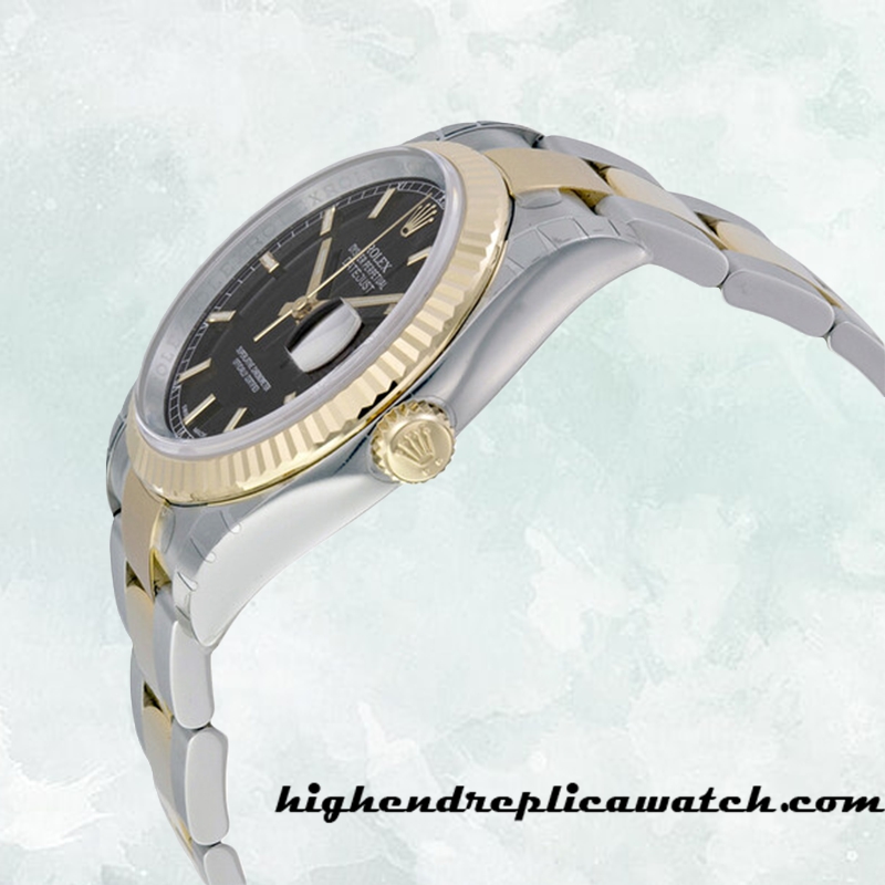 High End Replica Rolex Datejust 116233BKSO Rolex Calibre 2836/2813 Men's 12mm Black Dial - Image 3
