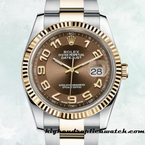 High End Replica Rolex Datejust Rolex Calibre 2836/2813 Men's 116233BRAO 12mm Two-tone