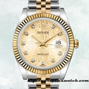 High End Replica Rolex Datejust Men's 116233CJDJ Rolex Calibre 2836/2813 Black Dial