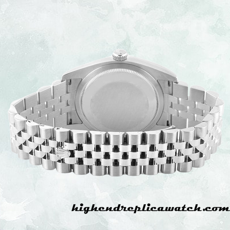 High End Replica Rolex Datejust 116234BKCAJ Rolex Calibre 2836/2813 Men's Silver-tone Black Dial - Image 4