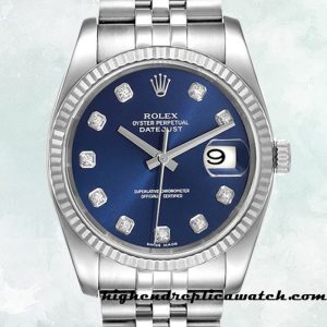 High End Replica Rolex Datejust 116234BLDJ Rolex Calibre 2836/2813 Men's Blue Dial