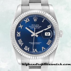 High End Replica Rolex Datejust Rolex Calibre 2836/2813 Men's 116234BLRO Silver-tone