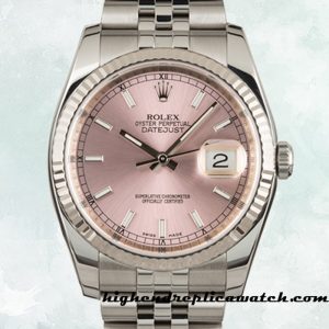 High End Replica Rolex Datejust 116234PSJ Rolex Calibre 2836/2813 Men's Silver-tone