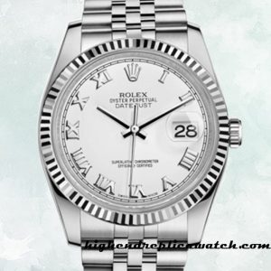High End Replica Rolex Datejust Rolex Calibre 2836/2813 116234WRJ Men's White Dial