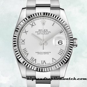 High End Replica Rolex Datejust 116234WRO Rolex Calibre 2836/2813 Men's  White Dial