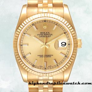 High End Replica Rolex Datejust 116238-0059 Rolex Calibre 2836/2813 Men's Champagne Dial