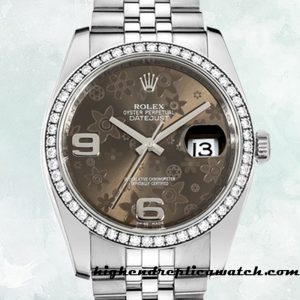 High End Replica Rolex Datejust Men's Rolex Calibre 2836/2813 116244BFAJ Silver-tone 12mm