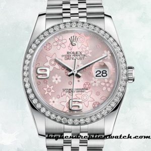 High End Replica Rolex Datejust Rolex Calibre 2836/2813 Men's 116244PFAJ Pink Floral Dial