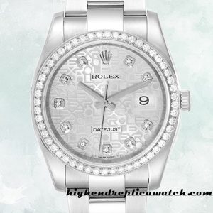 High End Replica Rolex Datejust 116244SJDO Men's Rolex Calibre 2836/2813 Silver Dial Silver-tone