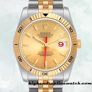 High End Replica Rolex Datejust Turn-o-graph Men's Rolex Calibre 2813 116263 12mm