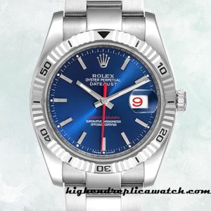 High End Replica Rolex Datejust Turn-o-graph 116264 Men's Rolex Calibre 2813 Blue Dial