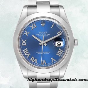 High End Replica Rolex Datejust 116300-72210 Men's Rolex Calibre 2836/2813 15mm Silver-tone