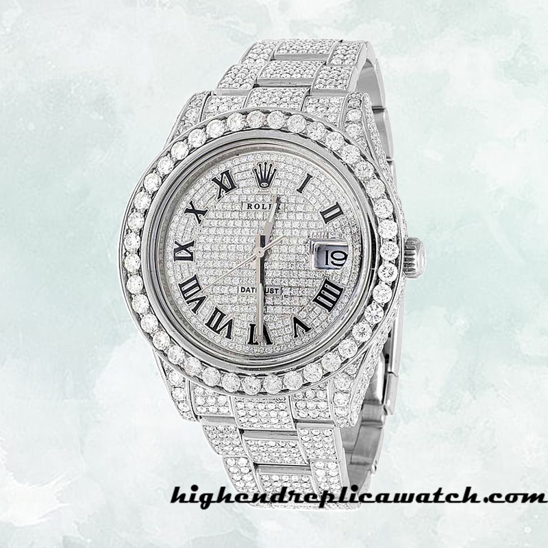 High End Replica Rolex Datejust Rolex Calibre 2836/2813 116300 Men's Silver-tone - Image 5