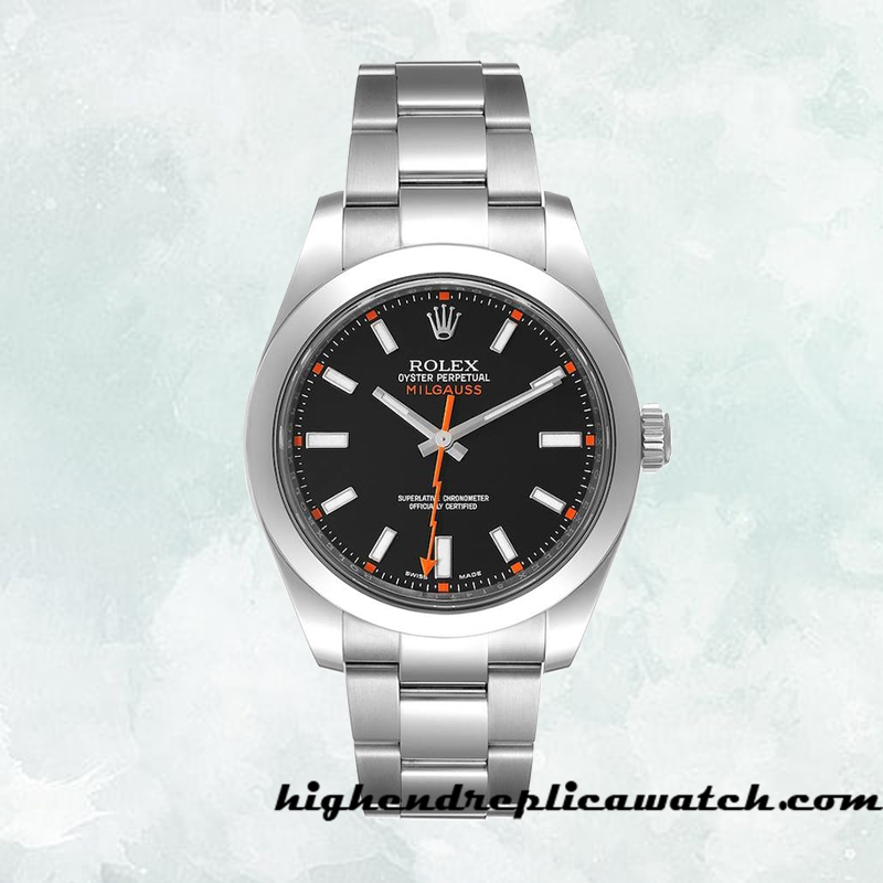 High End Replica Rolex Milgauss Men's Rolex Calibre 2813 116400BKSO Black Dial Automatic - Image 2