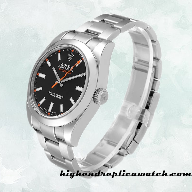 High End Replica Rolex Milgauss Men's Rolex Calibre 2813 116400BKSO Black Dial Automatic - Image 3