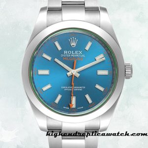 High End Replica Rolex Milgauss m116400gv-0002 Men's Rolex Calibre 2813 Blue Dial