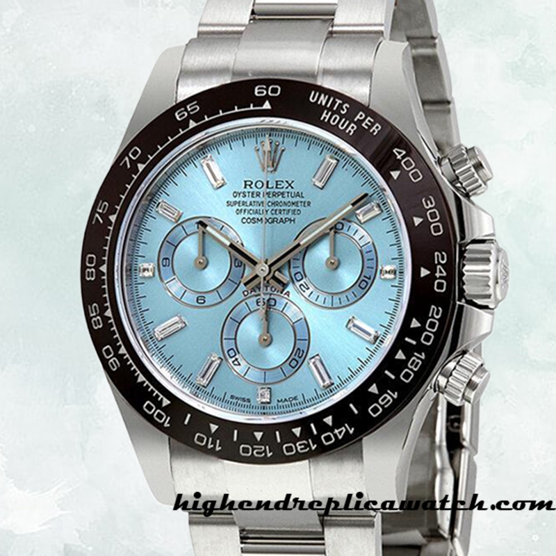 High End Replica Rolex Daytona 116506IBLDO Rolex Calibre 7750/Mingzhu Engine Men's Ice Blue Dial Hands