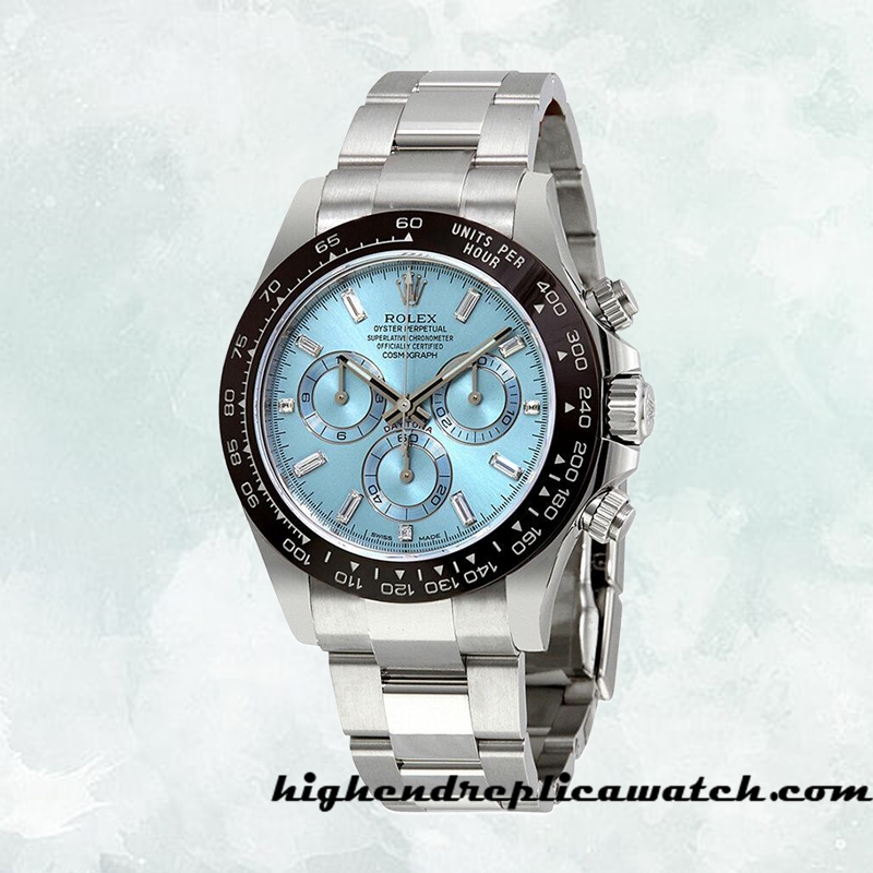 High End Replica Rolex Daytona 116506IBLDO Rolex Calibre 7750/Mingzhu Engine Men's Ice Blue Dial Hands - Image 2