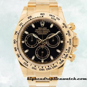 High End Replica Rolex Daytona Rolex Calibre 7750/Mingzhu Engine Men's 116508BKSO Black Dial