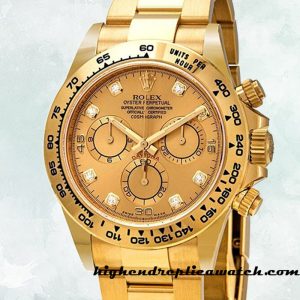 High End Replica Rolex Daytona Men's 116508GLDO Rolex Calibre 7750/Mingzhu Engine Gold-tone Hands