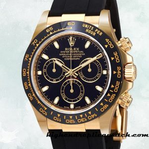 High End Replica Rolex Daytona 116518BKSR Rolex Calibre 7750/Mingzhu Engine Men's Black Dial