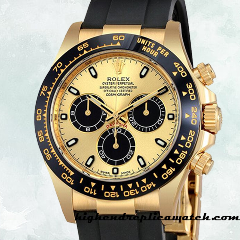 High End Replica Rolex Daytona 116518CBKSR Men's Rolex Calibre 7750/Mingzhu Engine Black 15mm