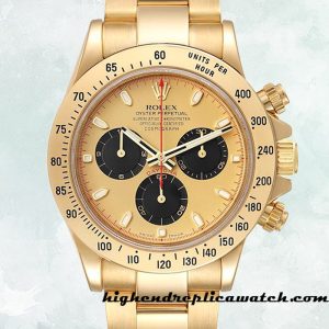 High End Replica Rolex Daytona Men's Rolex Calibre 7750/Mingzhu Engine 116528-0041 Hands and Markers