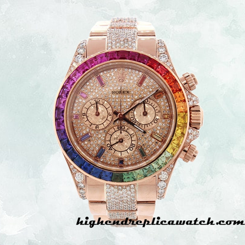 High End Replica Rolex Daytona 116595RBOW-0002 Asian Movement Men's Automatic Hands - Image 2