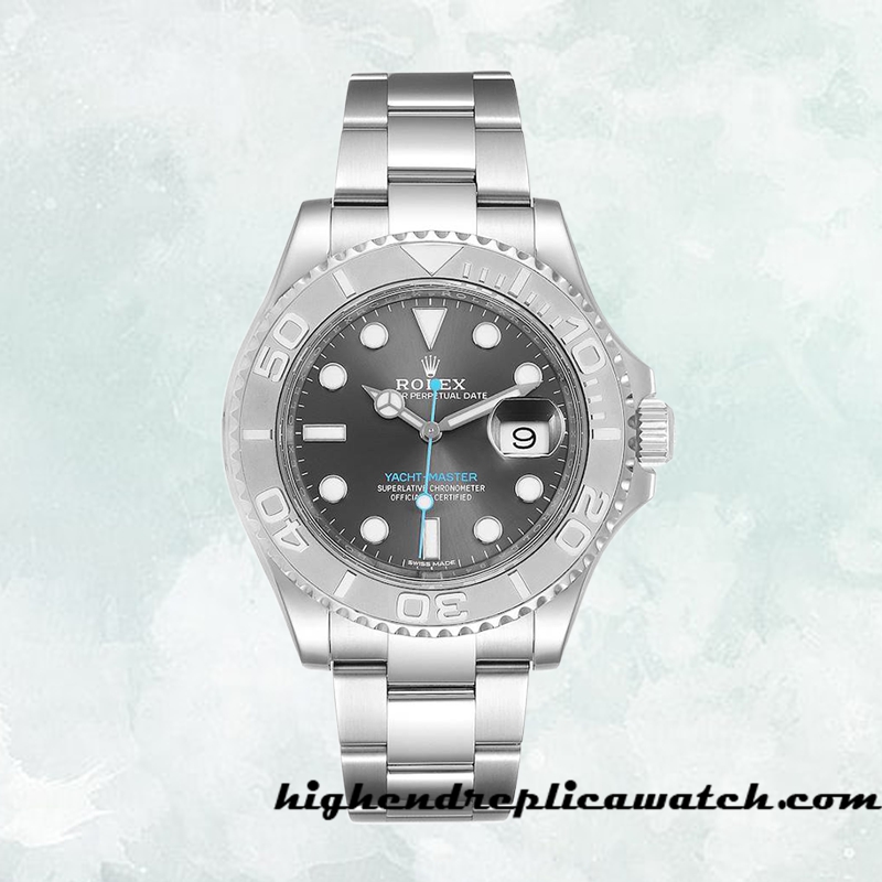 High End Replica Rolex Yacht-master 116622GYSO Rolex Calibre 2836/2813 Men's Automatic Grey Dial - Image 2