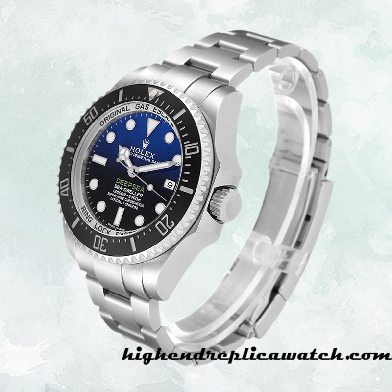 High End Replica Rolex Sea-Dweller 116660-98210 Men's Rolex Calibre 2836/2813 Deep Blue Dial - Image 3