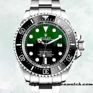 High End Replica Rolex Deepsea Men's 116660 Rolex Calibre 2813 Green Dial