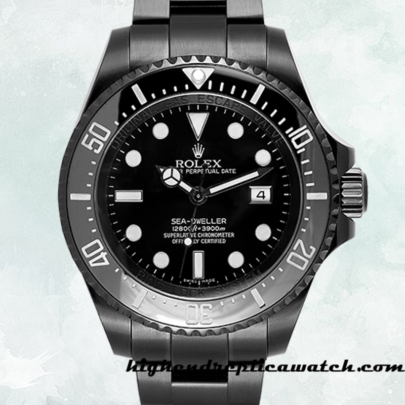 High End Replica Rolex Sea-Dweller 116660 Men's Rolex Calibre 2813 Black-tone 18mm