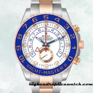 High End Replica Rolex Yacht-master 116681-78211 Rolex Calibre 2836/2813 Men's Two-tone Hands and Markers