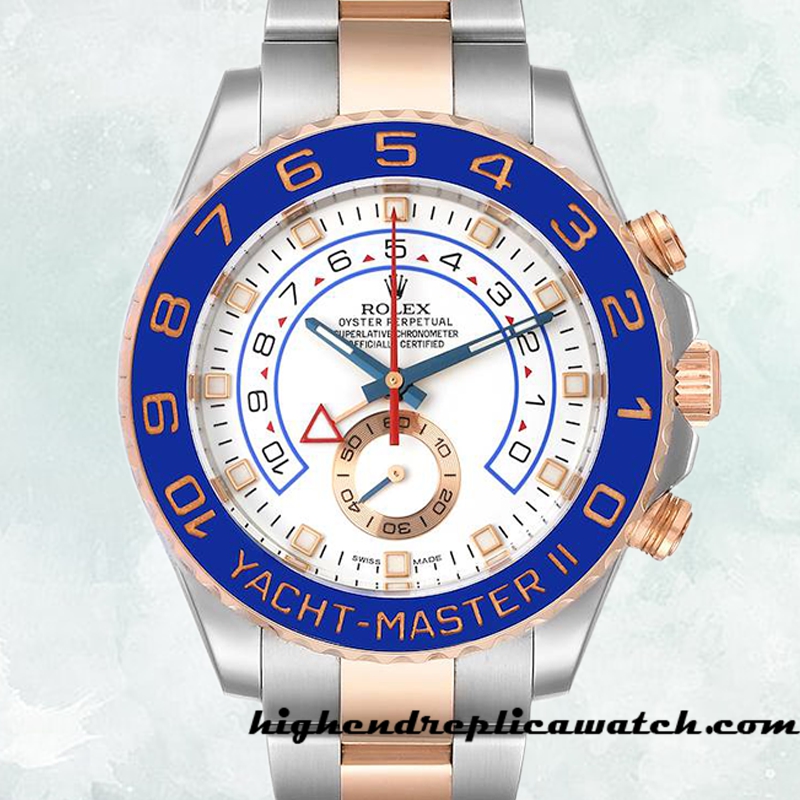 High End Replica Rolex Yacht-master 116681-78211 Rolex Calibre 2836/2813 Men's Two-tone Hands and Markers