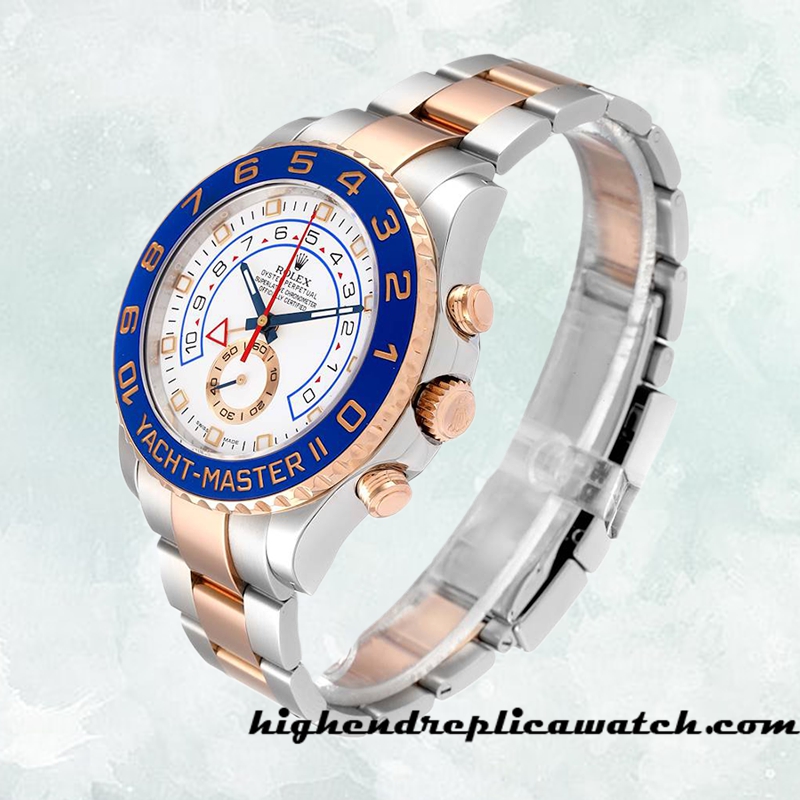 High End Replica Rolex Yacht-master 116681-78211 Rolex Calibre 2836/2813 Men's Two-tone Hands and Markers - Image 3