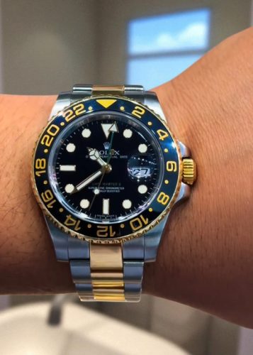 High End Replica Rolex Gmt Master Men's Asian Movement 16713BKSO-1 Hands and Markers Two-tone photo review