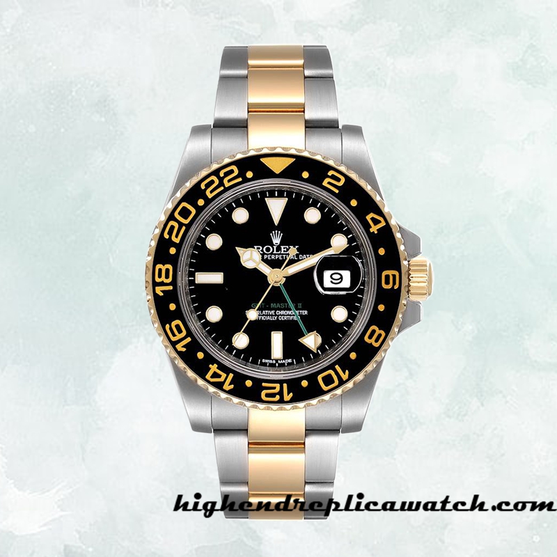 High End Replica Rolex Gmt Master Men's Asian Movement 16713BKSO-1 Hands and Markers Two-tone - Image 2
