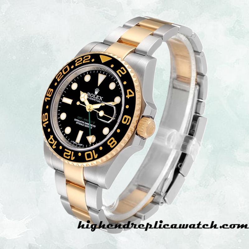 High End Replica Rolex Gmt Master Men's Asian Movement 16713BKSO-1 Hands and Markers Two-tone - Image 3