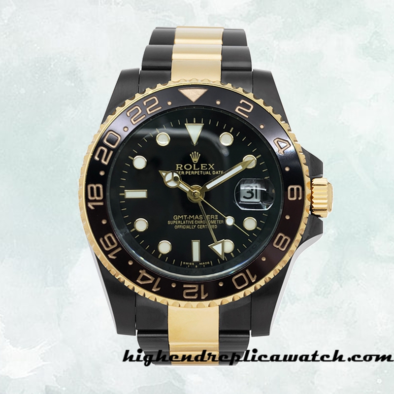 High End Replica Rolex GMT-Master II 116713 Rolex Calibre 2813 Men's Automatic Black Dial - Image 2