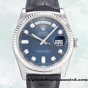 High End Replica Rolex Day-Date Men's Rolex Calibre 2836/2813 118139 Blue