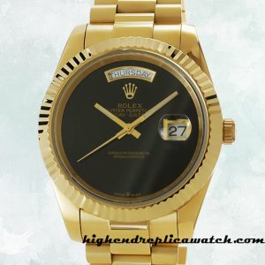 High End Replica Rolex Day-date 118208 Rolex Calibre 2836/2813 Men's 12mm Gold-tone