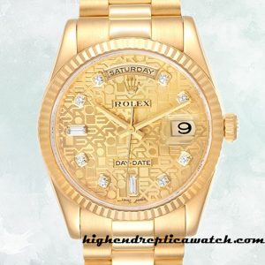 High End Replica Rolex Day-Date Rolex Calibre 2836/2813 Men's 118238CJDP Champagne Dial