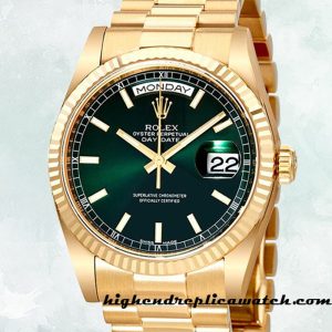 High End Replica Rolex Day-Date 118238GNSP Unisex Rolex Calibre 2836/2813 12mm