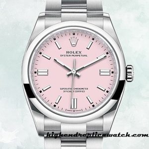 High End Replica Rolex Oyster Perpetual Unisex m126000-0008 Rolex Calibre 2836/2813 Around 12mm Pink Dial