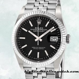 High End Replica Rolex Datejust m126200-0003 Men's Rolex Calibre 2836/2813 Black Dial